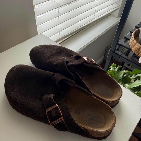 Birkenstock Shoes - Birkenstock Boston Clogs Suede